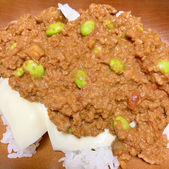 レンジでキーマカレー